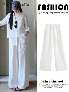 La Chapelle | Quần Dài Chống Nắng Cao Cổ Chất Liệu Lụa Lanh Nhẹ Cho Nữ