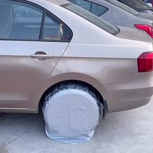 RYSJM | Black Universal Motorhome Tire Cover Camper Tire Protective Cover Spare Tire CoveSpare Tire Cover Dustproof/Water/Sun Protection