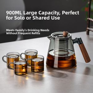 YIHUTEA | Heat Resistant Glass Teapot for Boiling Tea