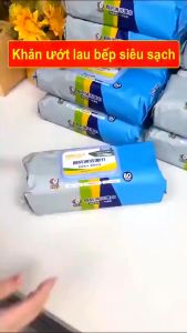 Khăn Lau Bếp Đa Năng Giấy Ướt Lau Bếp Siêu Sạch Gói 80 Tờ Không Độc Hại Không Gây Kích Ứng Da