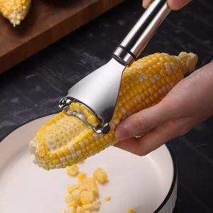 YESPERY Stainless Steel Manual Corn Thresher Peeler Portable Multi-Function Corn Grain Household Kitchen Gadget