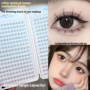 Natural Looking Princess False Eyelashes 10 Rows Small Wild Cat Lower Lashes Segmented Lashes Beauty Salon Special Lashes Book