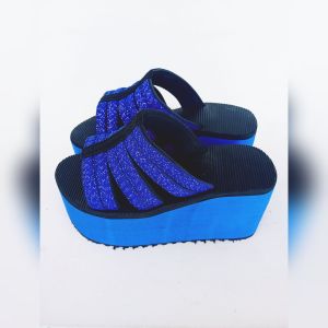 Sandal Wanita Wedges Model Sellop Keren Kekinian Sandal Kuat Awet Anti Air Tinggi 8cm