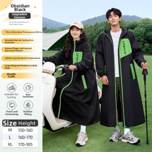 ZHENGYU | Full Body Waterproof Raincoat for Women and Students For Heavy Rain Wear-Over Design With Bike-Seat Protection
