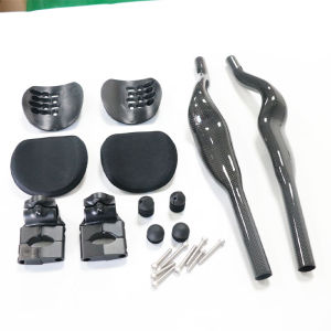 3K Full Carbon Bicycle Rest TT Handlebar Special-shaped Clamp Triathlon Time Trial 35° For Aero Handlebar Extension With Clip