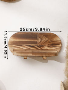 Oval Wooden Shelves Floating Wall Shelf Wall Decor Wall Mount Room Decor Aesthetic Bohemian Room Decor Rustic Country Home Decor