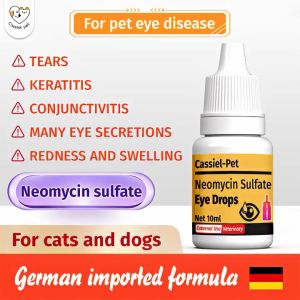 CASSIEL PET Gentamicin Sulfate Eye Drops For Infection For Dogs & Cats Eyes And Tear Stain Remover