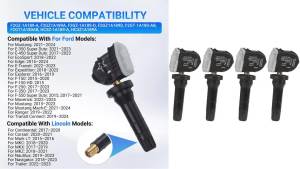F2GZ-1A189-A 315MHZ TPMS Tire Pressure Monitor Sensor F2GT-1A180-AB For 2015-2018 Ford Edge Galaxy F-150 Mustang Explorer 4PCS