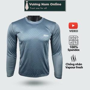 Áo thun nam Thu Đông tay dài áo giữ nhiệt nam thể thao thun cổ tròn đẹp cao cấp dập vân VNO21