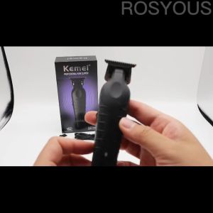 Kemei เลี่ยนแกะสลัก รูที่โกนหนวดไร้สาย 2299 0มม. เครื่องตัดไฟฟ้ามืออาชีพ