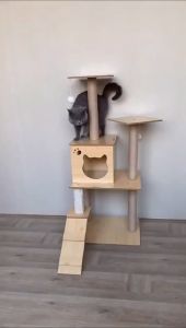 บ้านแมว คอนโดแมว ของเล่นแมว บ้านไม้แมว คอนโดไม้แมว ที่ลับเล็บแมว😻😽