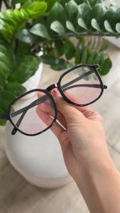 Kính Thời Trang Mắt Tròn Gọng Đen Cidu Mk32