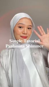 Pashmina Shimmer Silk Shawl Hijab Viral Pashmina Shimmer Pleated Youryou Glossy Pashmina Kondangan