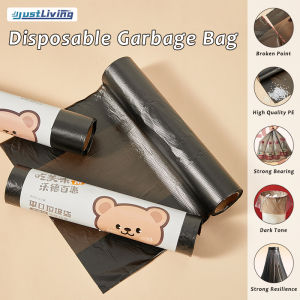 Justliving 1 cuộn/3 cuộn dùng một lần túi đựng rác tiện lợi túi đựng rác cho xe hơi s đen hdpe túi đựng rác tiện lợi chịu lực cao đen túi đựng rác cho xe hơi s túi đựng rác tiện lợi bin nhựa túi đựng rác cho xe hơi nhà sử dụng cho mục đích thương mại
