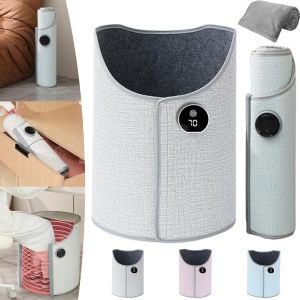 เครื่องทำความร้อนเท้าแบบพับได้เงียบไร้เสียง รุ่น Pro ป้องกันไฟลุก ใช้ใต้โต๊ะ พร้อมเทอร์โมสตัทตั้งเวลาปิดอัตโนมัติ สำหรับสำนักงาน