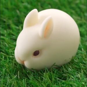 Khuôn Silicon (Silicone) 6 Thỏ Ngọc Làm Bánh Đậu Hũ Pudding PUPUKIDS