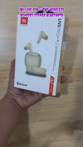 【Garansi 1 Tahun】 JBL LIVE PRO PLUS Earphones Handsfree Headset IPX4 Ketahan Air dan Debu Bluetooth5.0 HIFI Stereo 9D Bass Stereo ENC Peredam Bising 20 Jam