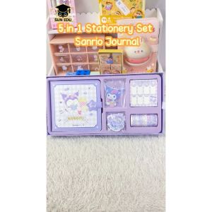 5 in 1 Stationery Set Sanrio Journal High Quality Kotak Hadiah