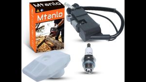 3pcs/set Ignition Coil Chinese Chainsaw Garden Parts Replacement L7T Spark Plug + Air Filter 45cc 52cc 58cc