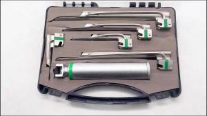 2025Professional Cat DogOptical Fiber Laryngeal Mirrors 5 Blade Right Side Laryngoscopy Animal Anesthesia Laryngoscope