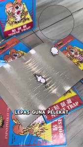 Pelekat Tikus Gel Non-Toxic Kelebihan Perjalanan - Tangkap Tikus Easi-Use Multi-Pak (20 Keping)