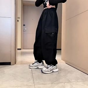 6-14yrs Cargo Pants for Kids Girls Jogger Pants 4 Pocket Fashion Casual Kidswear Adjustable Leg and Waist High Quality Long Pants