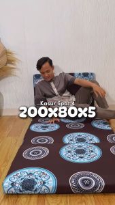 Kasur Lipat 4 Busa Murah Ukuran 200 x 80 x 5 cm | Kasur Busa Tebal Lantai Matras