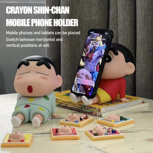Cartoon red-clothed Shin-chan tablet/mobile phone holder blue pajamas Shin-chan figurine model doll ornaments⚡PH deliveryIn stock⚡