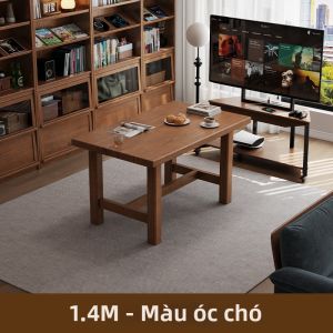 DONGMU | Bàn Học Thư Viện Mở Gỗ Thật