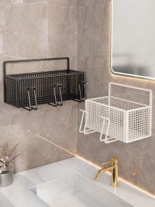 Wall Mounted Toothbrush Holder Bathroom Storage Organizer