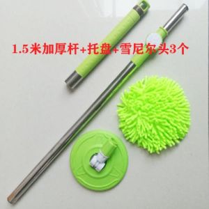 Multi-Functional Chenille Dusting Mop Pole with Rotating Head for Household Cleaning Reach Hard-To-Reach Corners Ceiling Walls