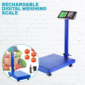 Weight Scale 150KG/300KG High Precision Digital Electronic Price Platform Scale Rechargeable Elektronik Penimbang Makanan