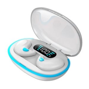 Mini True Wireless Sleep Earbuds Ultra Invisible In-Ear Headphones Comfort Fit for Side Sleepers Small Ears Built-in Microphone