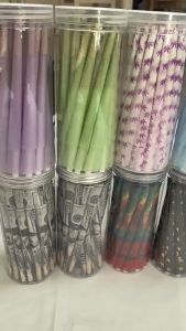 50-Piece Pre-rolled Cone Paper Roll - Slow Burning KingSize 110mm (Brown/White/Colorful/USD Design)