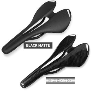 TOSEEK Full Carbon Fiber Bicycle Saddle Road MTB Bike Carbon Saddle Seat Matt Black Bike Cushion 275*140mm Cycling Parts