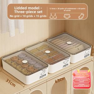 SIVASS | Drawer Organizer Storage Box Underwear Socks Partition