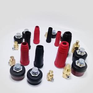 DKJ70-95 Máy Hàn TIG Đầu Nối Cáp Kẹp Ổ Cắm Cắm Bộ Chuyển Đổi Nhanh Lắp Nam/Nữ Cho Dinse DKZ70-95 4P
