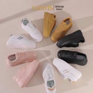 Luxus Minho Sepatu Sneakers Platfrom Tinggi Wanita Fashion Casual Shoes LX2237