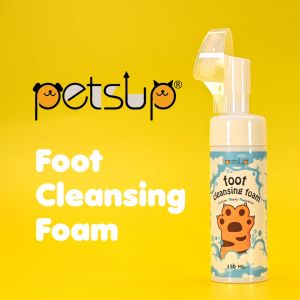 Petsup Pet Paw Cleansing Foam 150ml Deep Clean Deodorize Foot Cleaner for Dogs Cats
