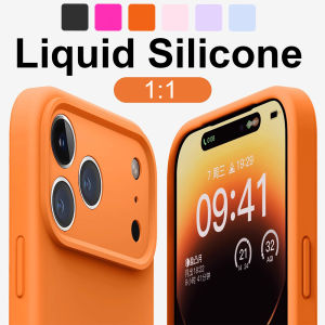 Minimalist Ultra Thin Slim Real Liquid Silicone Smooth Matte Solid Color Cute Case for Women Men Camera Protection Shockproof Phone Case for iPhone 17 Pro maxAir16 Pro Max16E16 Plus15 Pro141312