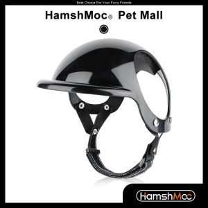 HamshMoc Motorcycle Dog Helmet Multi-sport Dog Hard Hat with Adjustable Belt Ear Holes Sunproof Rainproof for Small Medium Large Dogs Outdoor