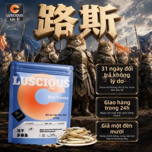 LUSCIOUS | Bánh Thú Cưng Dinh Dưỡng Từ Cá Đa Loài Sấy Đông