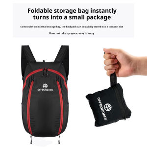 OFFBONDAGE Foldable Helmet Bag Large Capacity Waterproof Full Helmet Half Helmet Lightweight for Motorcycle Electric Vehicle