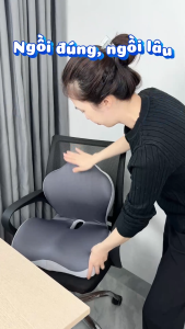 Gối chỉnh tư thế ngồi Ema – Đệm ghế văn phòng công thái học hỗ trợ cột sống ngồi lâu không mỏi