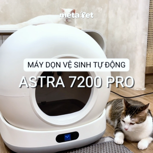 Máy Dọn Vệ Sinh Mèo Tự Động METAPET ASTRA 7200 - Camera Wifi Khử Mùi Thùng 72L
