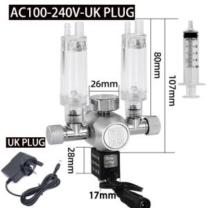 ZRDR | Fish Tank CO2 Pressure Reducing Valve Bubble Gauge Aquarium Gas Cylinder Pressure Control CO2 Regulator Pressure Reducing Valve