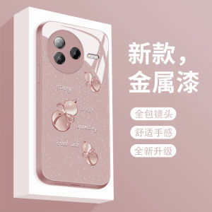 Luxury Simple Style Liquid Glass Phone Case for Redmi K80 pro Full Lens Protection Anti-Fall Elegant Womens Model Protective Shell