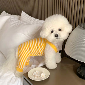 Summer Thin Pet Striped Pants Teddy Bichon Pomeranian Puppy Clothes Summer Cool Small Size Dogs York Summer