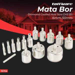 MATA BOR KACA KERAMIK GRANIT 6mm - 50mm 15 PCS