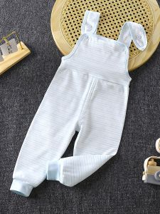 Childrens Overall Pants High Waist Cotton Long Pants Spring Autumn Winter Casual Style Boys Girls Baby Bootcut Overalls